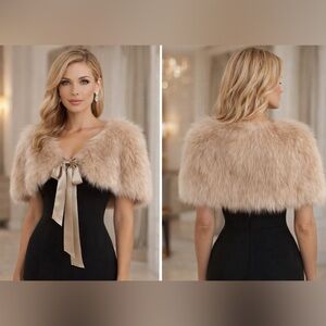 Cheatta B fox fur wrap new